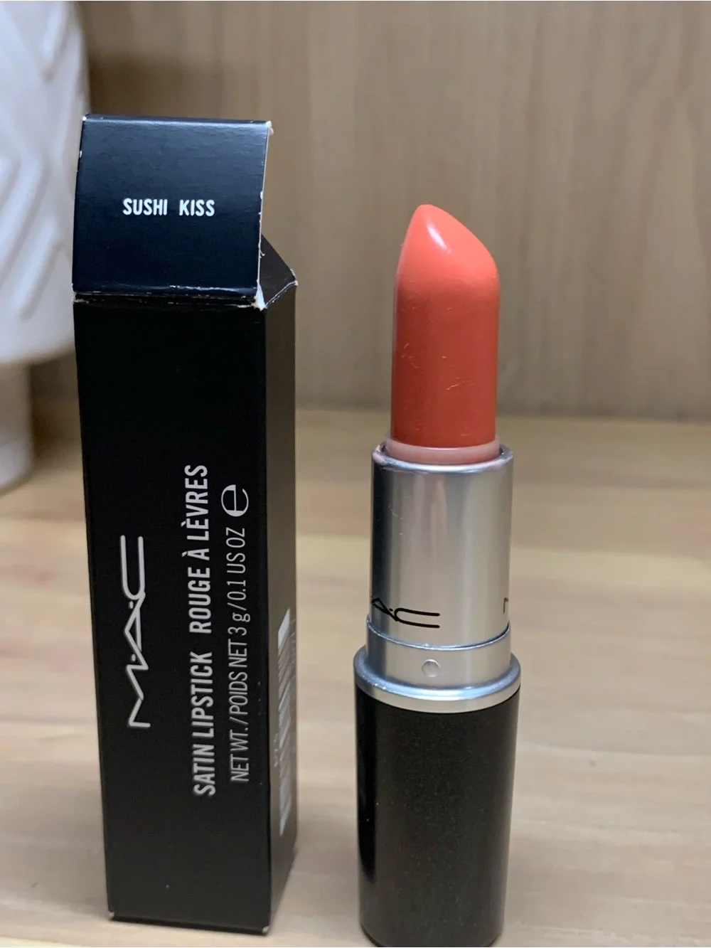 MAC Cosmetics Satin Lipstick - Sushi Kiss (Peach Coral)
